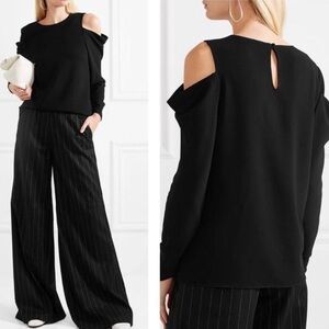 Tibi cold shoulder top